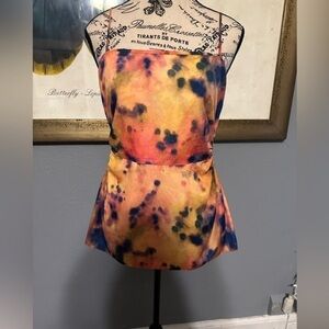 Rokh size 40 or us 8 blouse   EUC. Keyhole sides